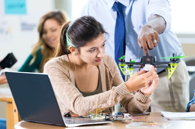 Student in Drone Class