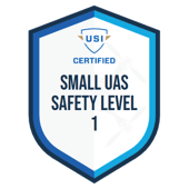 USI Certified Small UAS (sUAS) Safety Level 1 Badge